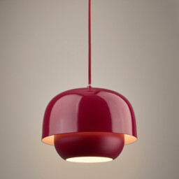 Hanging Lamp in Coloured Iron Ø21.4cm Kinoko - thumbnail 3