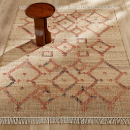 Panaji Hand Woven Fringed Jute Rug