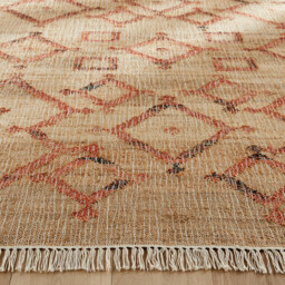 Panaji Hand Woven Fringed Jute Rug - thumbnail 3