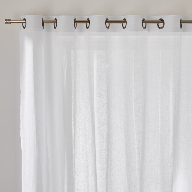 Onega Linen Wide Width Voile Panel with Eyelets - image 1