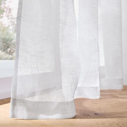 Onega Linen Wide Width Voile Panel with Eyelets - thumbnail 3