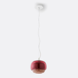 Kinoko 21.5cm Diameter Coloured Glass Ceiling Light - thumbnail 4