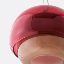 Kinoko 21.5cm Diameter Coloured Glass Ceiling Light - thumbnail 3