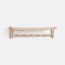Kioto Wall-Mounted Coat Rack in Oak - thumbnail 3