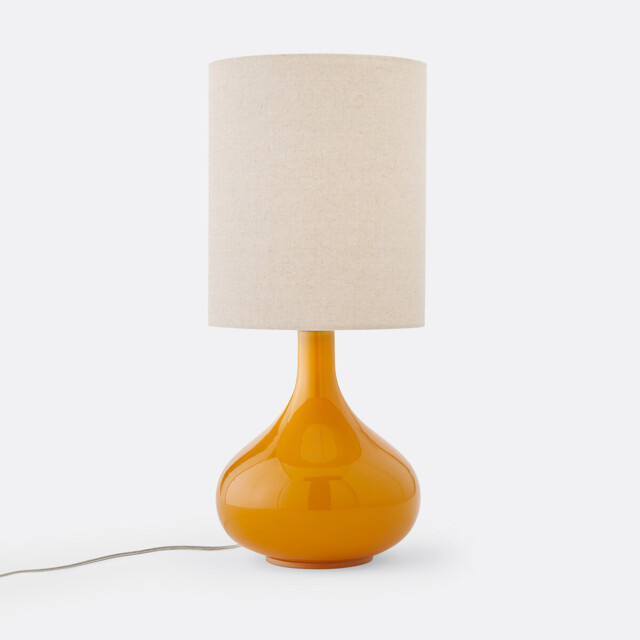 Juna Glass & Linen Table Lamp - image 1