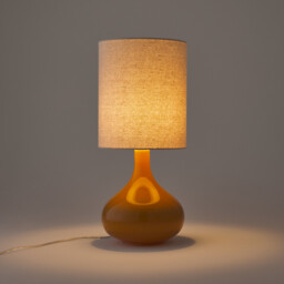 Juna Glass & Linen Table Lamp - thumbnail 3