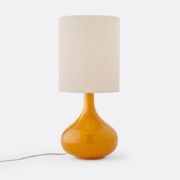 Juna Glass & Linen Table Lamp
