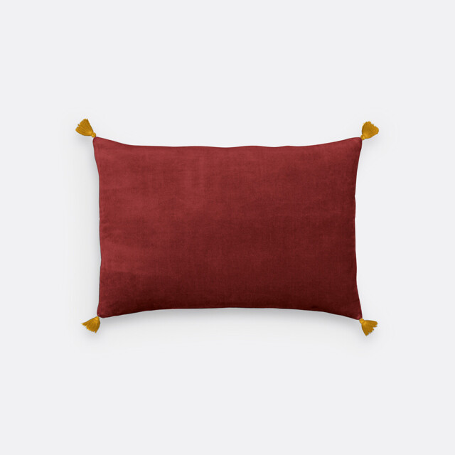 Velvet Linen & Cotton Cushion Cover