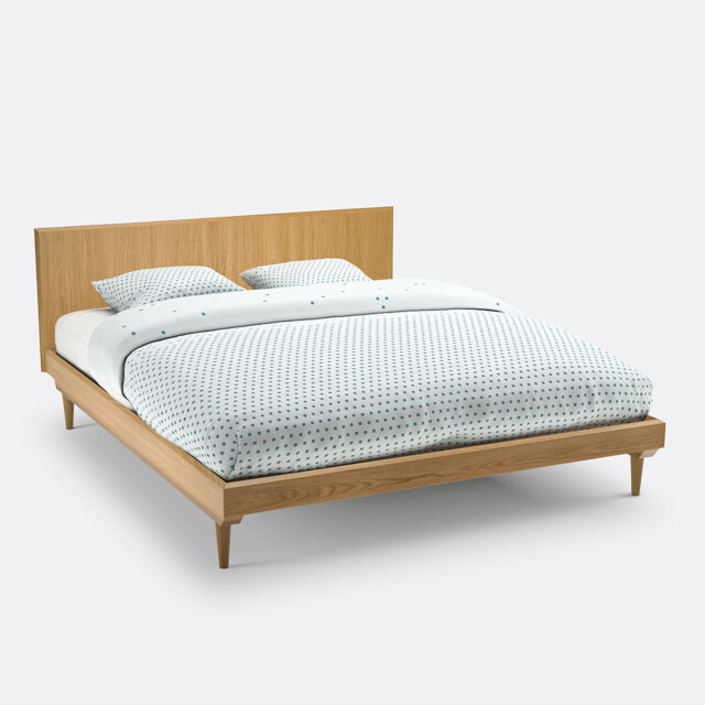 Quilda Vintage Bed with Base - image 1