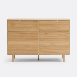 Ravi Chest of 6 Drawers in Solid Pine - thumbnail 3