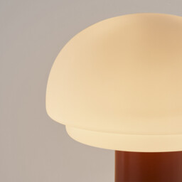 Agathilda Opaline/Iron Lamp, H27.5cm - thumbnail 4