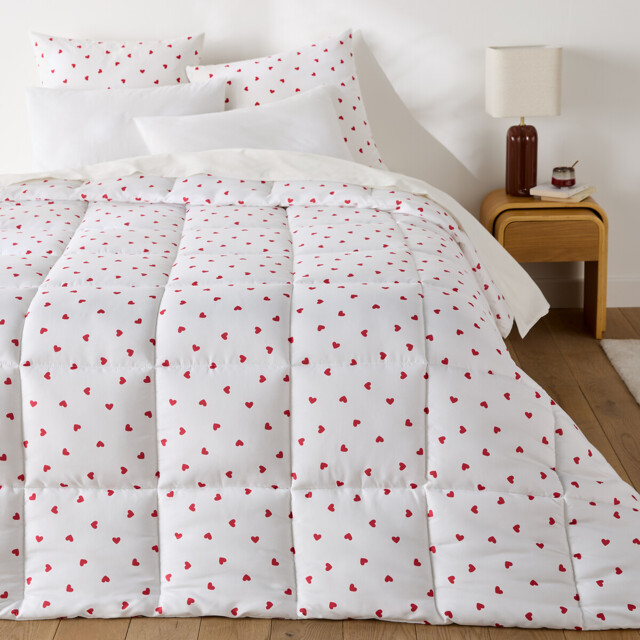 Scacco Heart Print Recycled Microfibre Synthetic Duvet - image 1