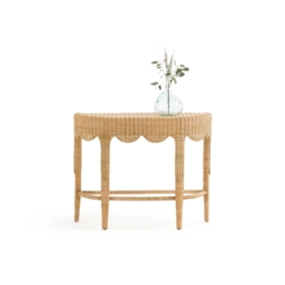 Loama Braided Rattan Console Table - thumbnail 2