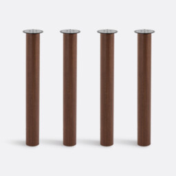 Set of 4 Table Legs, Veneered, Alzar