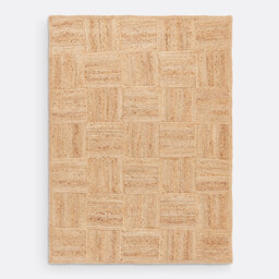Mulfier Check Woven Jute Rug - thumbnail 3