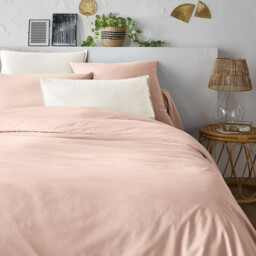 Scenario Plain 100% Organic Cotton Percale 200 Thread Count Duvet Cover