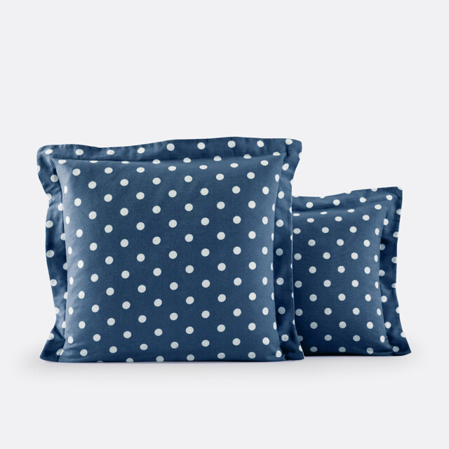 Clarisse Polka Dot Brushed Cotton Pillowcase - image 1