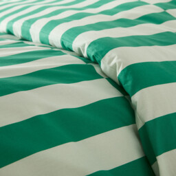 Tabaka Green 50% Recycled Cotton Duvet Cover - thumbnail 3