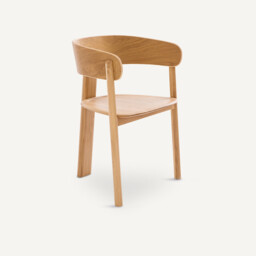 Marais Tripod Dining Chair in Solid Oak, Designed By Emmanuel Gallina
