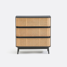 Laora Cane Chest of 3 Drawers - thumbnail 2