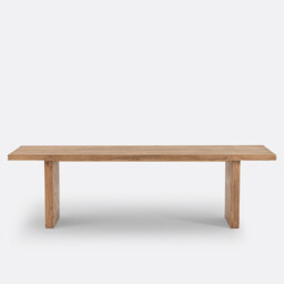 Malio 8-10 Seater Rectangular Dining Table in Solid Pine - thumbnail 3
