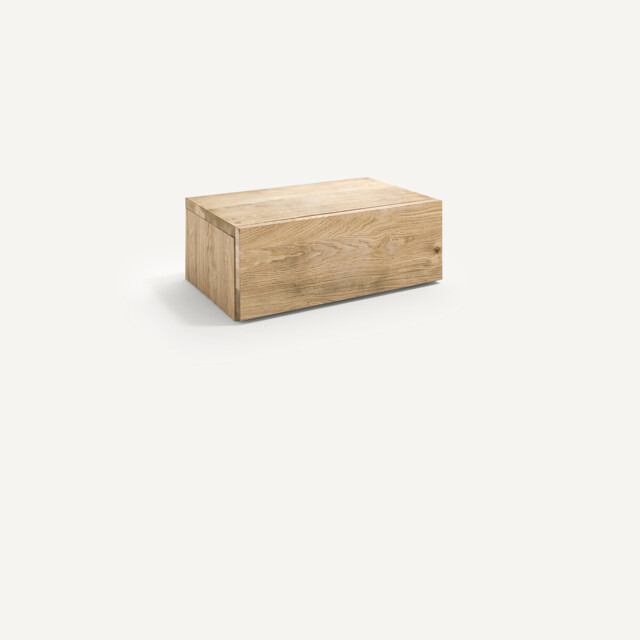 Paul Solid Oak 1-Drawer Floating Bedside Table - image 1