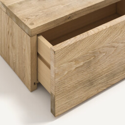 Paul Solid Oak 1-Drawer Floating Bedside Table - thumbnail 4
