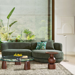 Stigido Solid Walnut Side Table - thumbnail 2