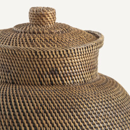 Brazil 67cm Rattan & Woven Bamboo Basket - thumbnail 2