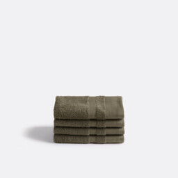 Kheops Face Towels in Egyptian Cotton 600g/m2 in Set of 4 - thumbnail 1