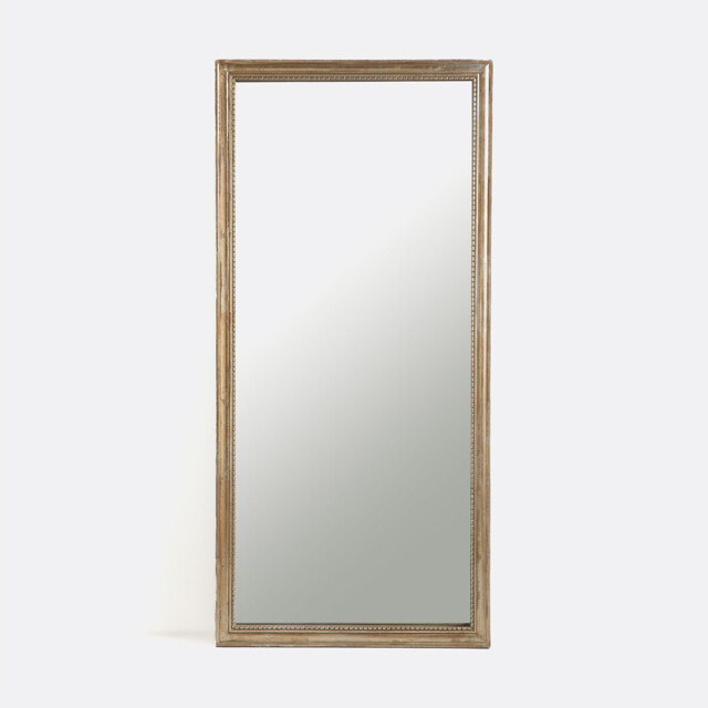 Afsan Rectangular Mirror in Solid Mango Wood, W80 X H170cm - image 1