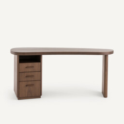 Pali Desk with Organic Shape in Walnut and Veneer - thumbnail 3