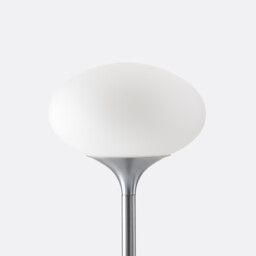Merisa Chrome Metal & Opaline Floor Lamp - thumbnail 4