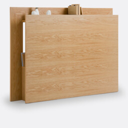 Essena Oak Veneer Storage Headboard - thumbnail 1
