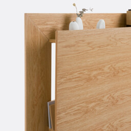 Essena Oak Veneer Storage Headboard - thumbnail 4