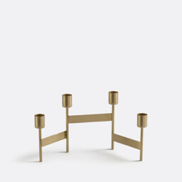 Nymora Candle-Holder with 4 Brass Candles