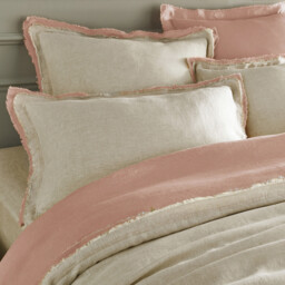 Alhanasia Washed Linen Duvet Cover with Double Fringe - thumbnail 2