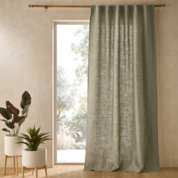 Linoa Pure Textured Linen Curtain - thumbnail 1