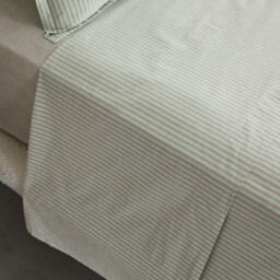 Valli Washed Percale Flat Sheet - thumbnail 3