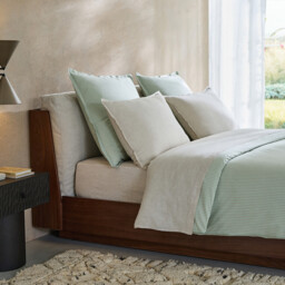 Valli Washed Percale Flat Sheet - thumbnail 2