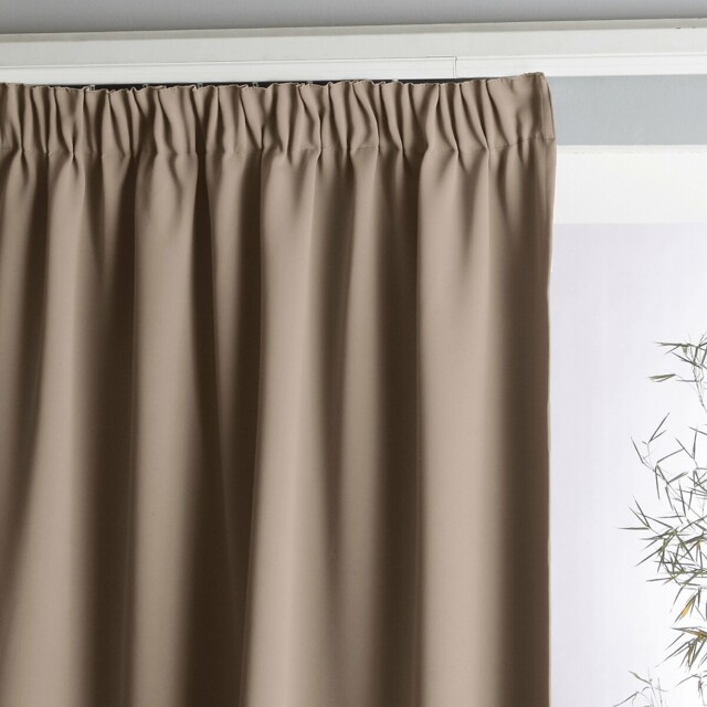 Voda Blackout Radiator Curtain with Pencil Pleat Or Wave