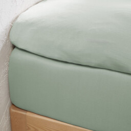 30% Recycled Cotton Jersey Fitted Mattress Topper Sheet - thumbnail 2