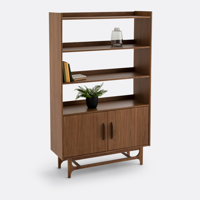 Larsen Vintage Bookcase in Walnut and Veneer - image 1