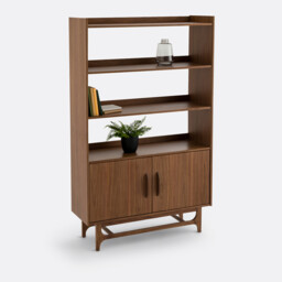 Larsen Vintage Bookcase in Walnut and Veneer - thumbnail 1