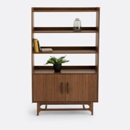Larsen Vintage Bookcase in Walnut and Veneer - thumbnail 3