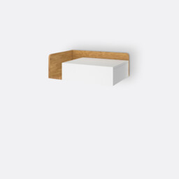 Jimi Wall Mounted Bedside Table, Right-Hand Side - thumbnail 1
