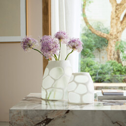 Arca Frosted Glass Vase, H28cm - thumbnail 2