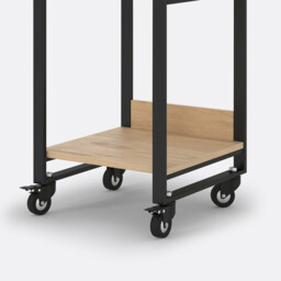 Hiba Serving Trolley with Casters - thumbnail 3