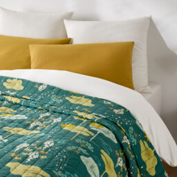 Song Cotton Voile Quilted Bedspread Kantha - thumbnail 3