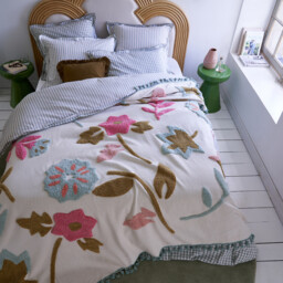 Samarkand Tufted Cotton Bedspread - thumbnail 2